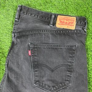 Levi’s 501 Original Fit Black Jeans 44x32 Button Fly Faded Wash